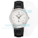 Swiss Replica Jaeger-Lecoultre Master Calendar Ultra-Thin White Face Triple Date Watch 